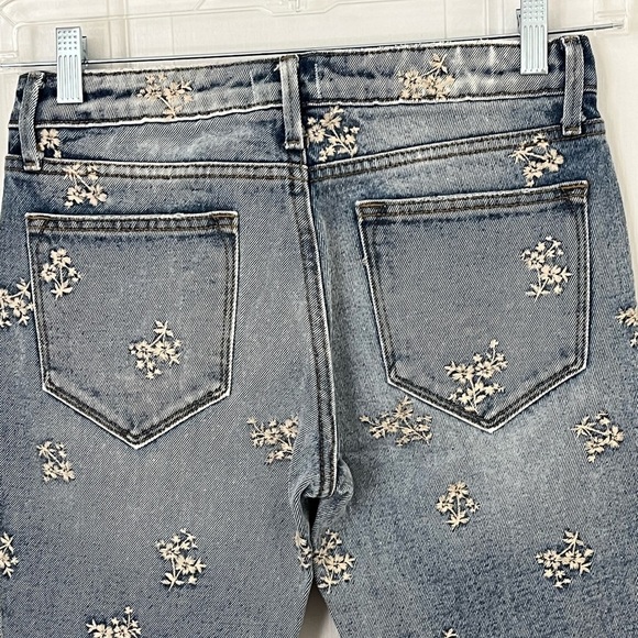 Free People Blue Floral Flare Jeans - Picture 9 of 16